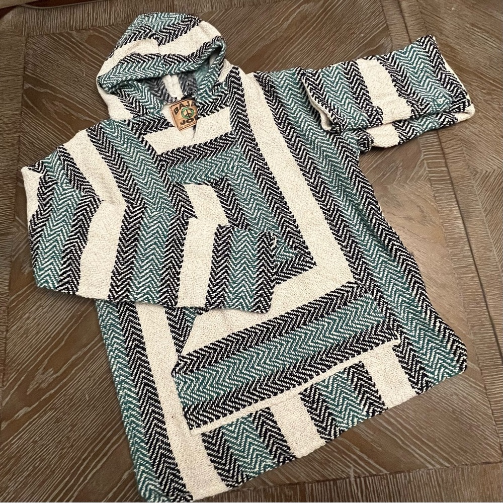 SOLD🌸🌺Baja Joe Unisex Jerga Hoodie Pullover Size: Small Made In Mexico